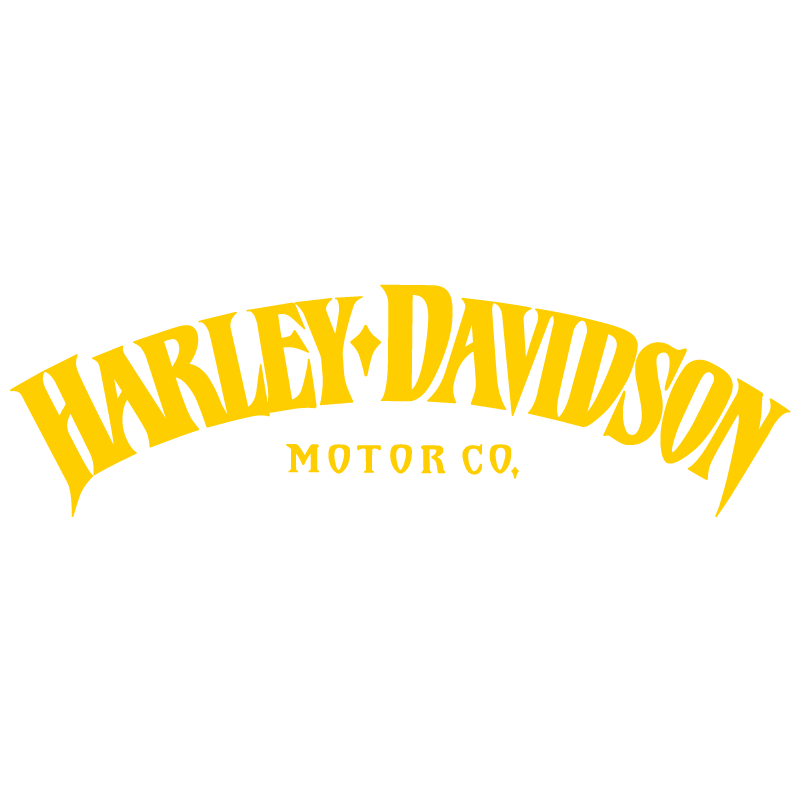 Sticker Moto Harley-Davidson Iron 883 Logo en jaune