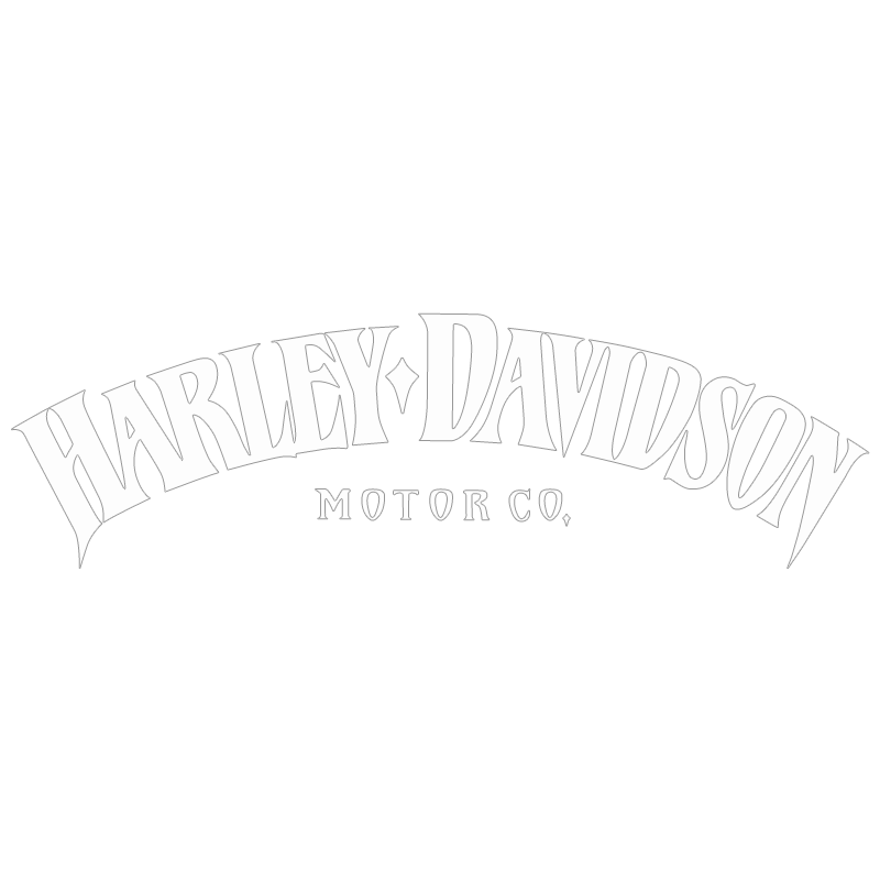 Sticker Moto Harley-Davidson Iron 883 Logo en blanc mat