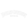Sticker Moto Harley-Davidson Iron 883 Logo en blanc mat