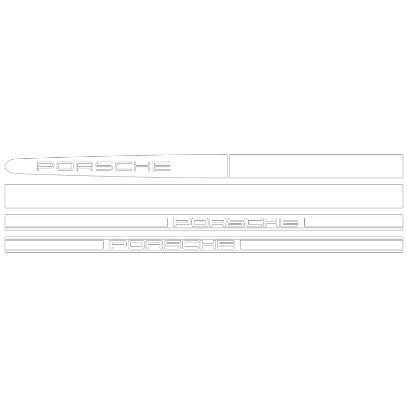 Kit Stickers Bandes Porsche 911 Carrera Motorsport
