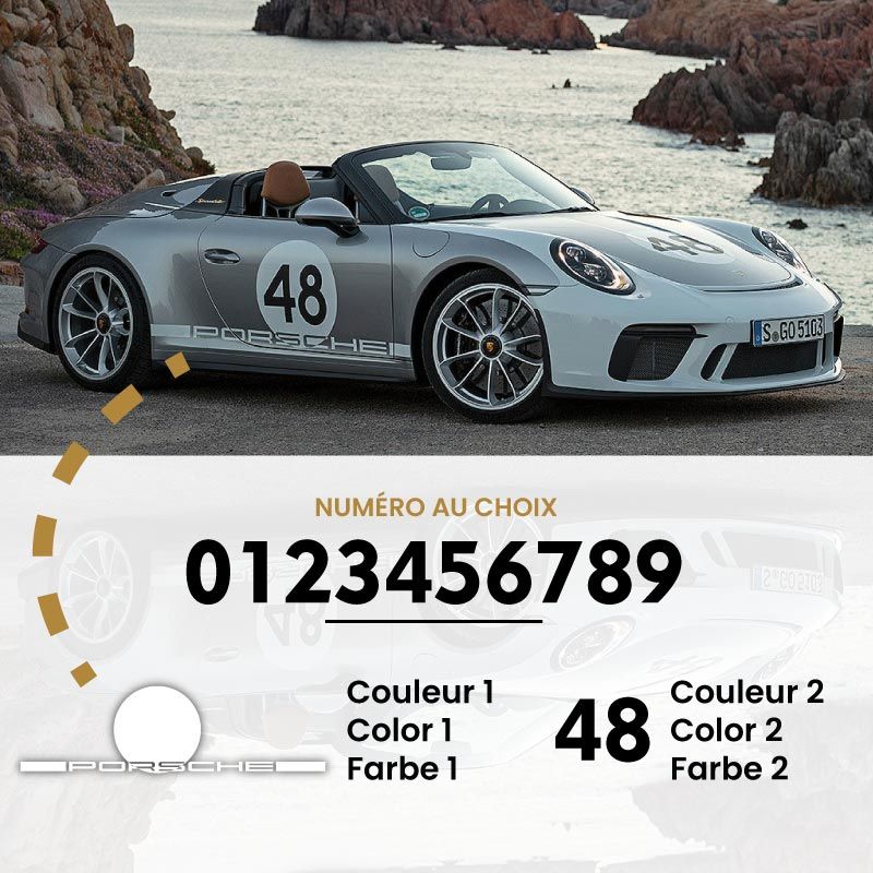 Porsche 911-991 Speedster Heritage Edition Aufklebern Kit