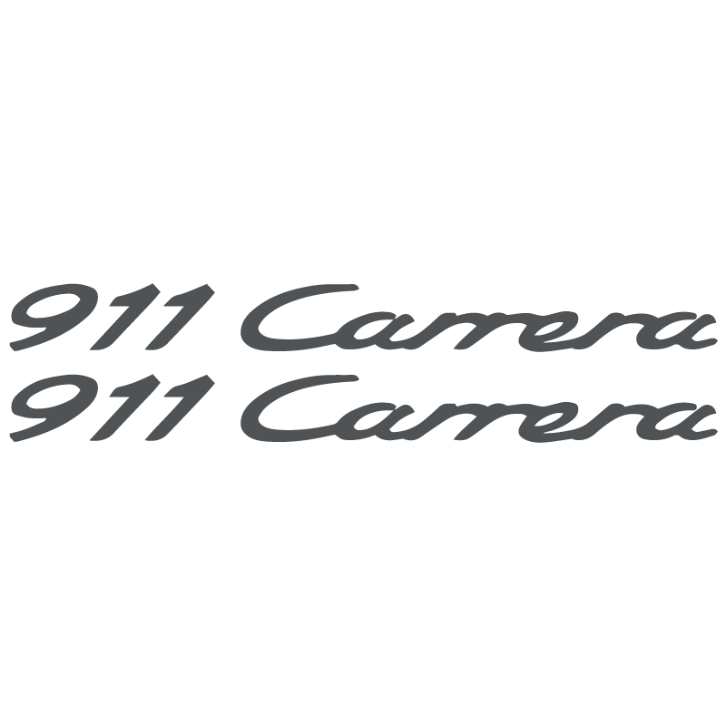 Kit de 2 Stickers pour Flancs Porsche 911 Carrera en gris foncé