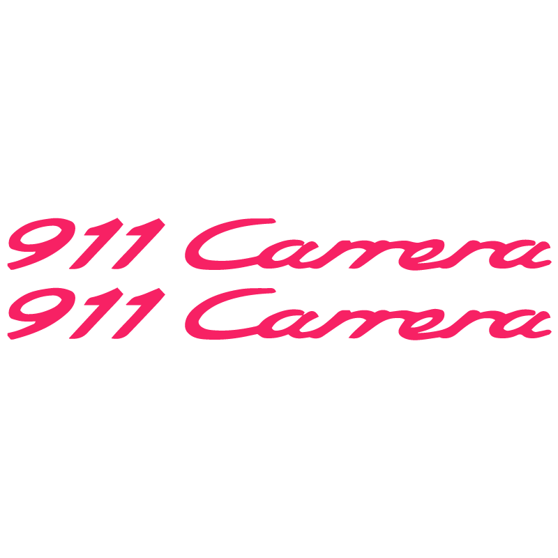 Kit de 2 Stickers pour Flancs Porsche 911 Carrera en fuchsia