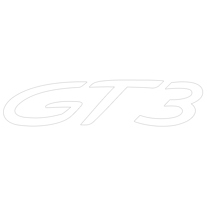 Sticker Porsche 911 GT3 en blanc