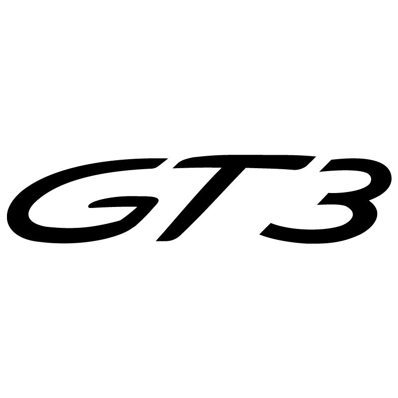 Sticker Porsche 911 GT3 en noir