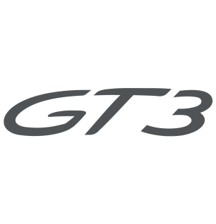 Sticker Porsche 911 GT3 en gris foncé