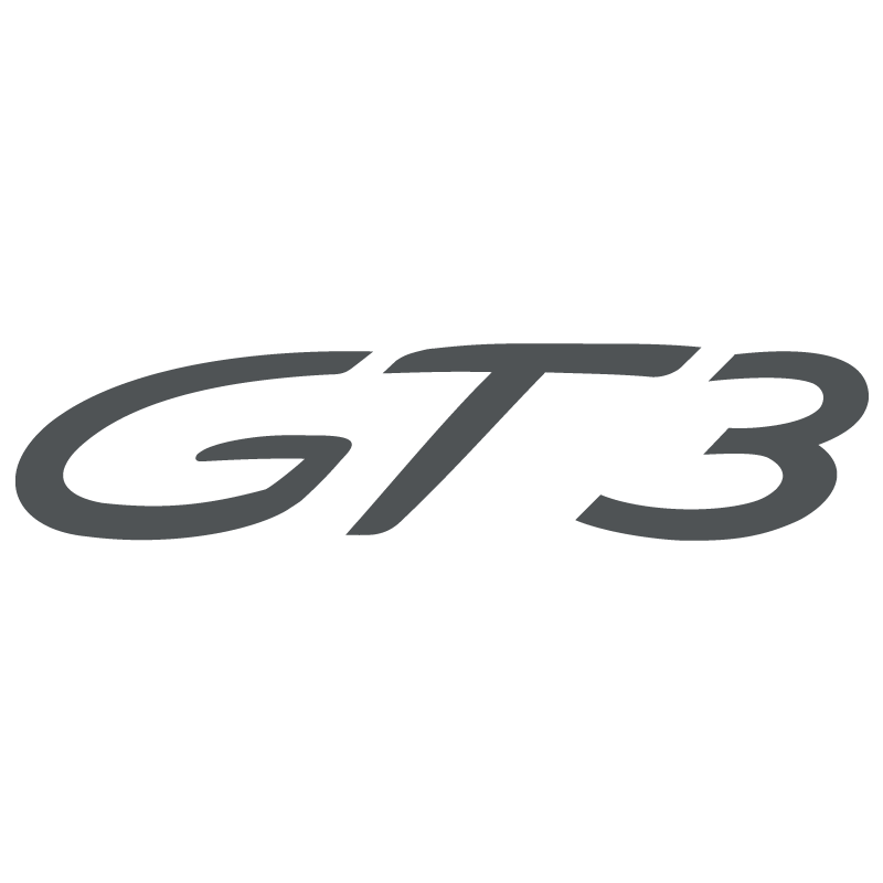 Sticker Porsche 911 GT3 en gris foncé