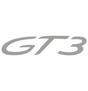 Sticker Porsche 911 GT3 en gris clair