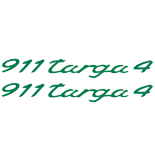 Kit de 2 Stickers pour Flancs Porsche 911 Carrera Targa 4 en vert