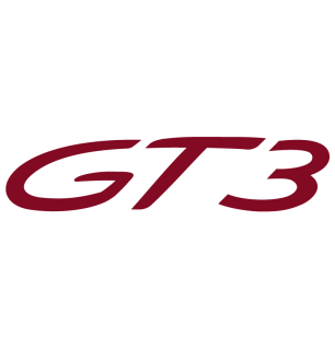 Sticker Porsche 911 GT3 en bordeaux