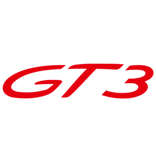 Sticker Porsche 911 GT3 en rouge