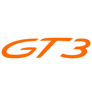 Sticker Porsche 911 GT3 en orange