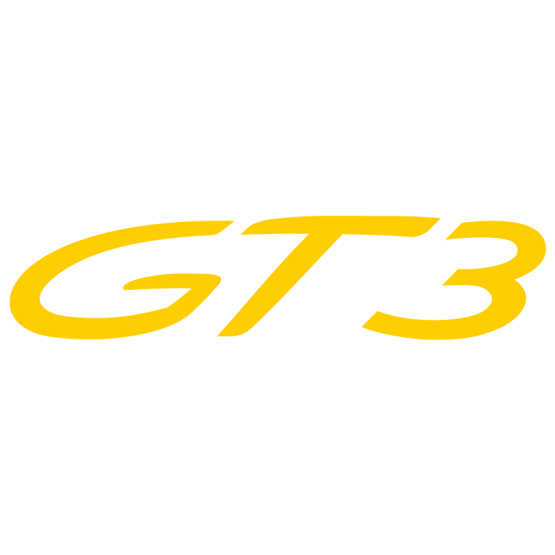 Sticker Porsche 911 GT3 en jaune