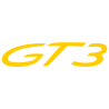 Sticker Porsche 911 GT3 en jaune