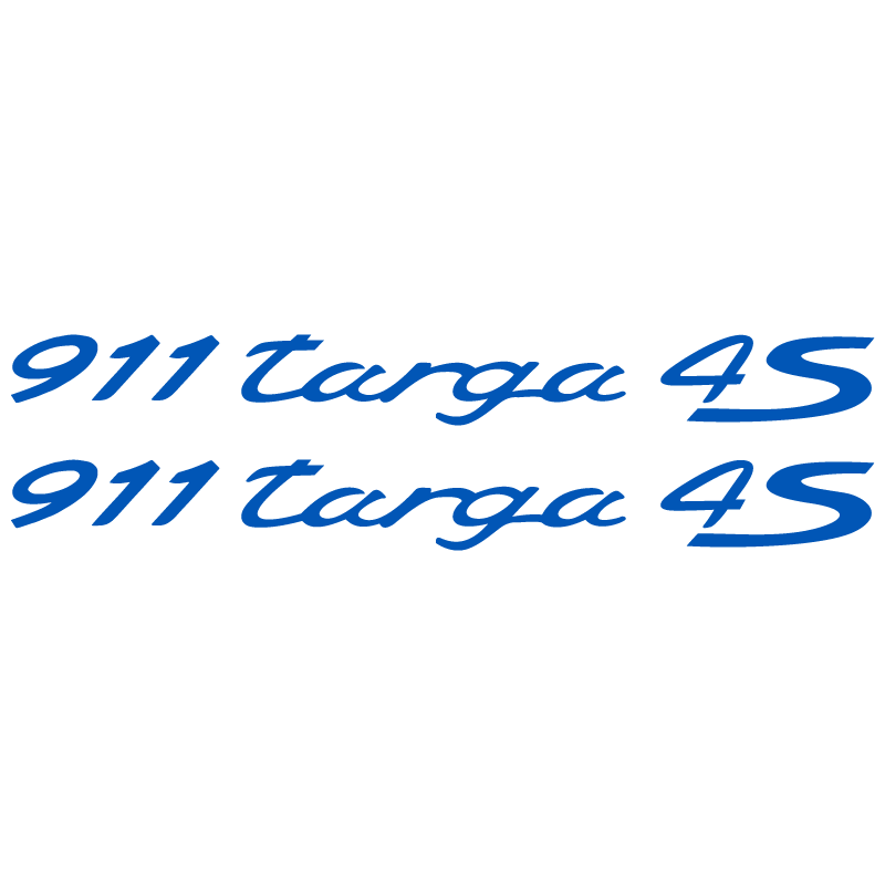 Kit de 2 Stickers pour Flancs Porsche 911 Carrera Targa 4S en bleu