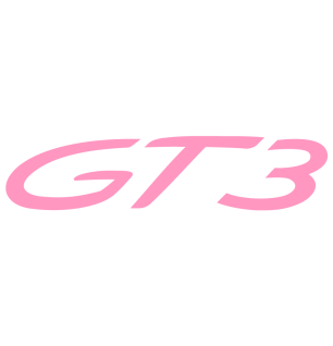 Sticker Porsche 911 GT3 en rose