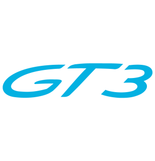 Sticker Porsche 911 GT3 en bleu clair
