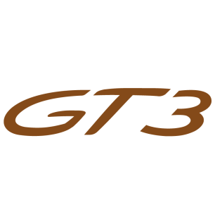 Sticker Porsche 911 GT3 en brun