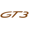 Sticker Porsche 911 GT3 en brun