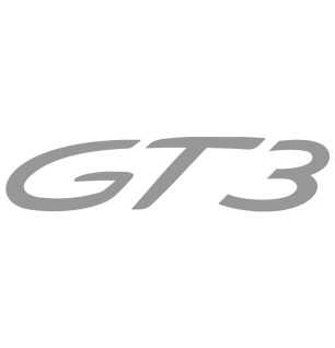 Sticker Porsche 911 GT3 en argent