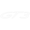 Sticker Porsche 911 GT3 en blanc mat
