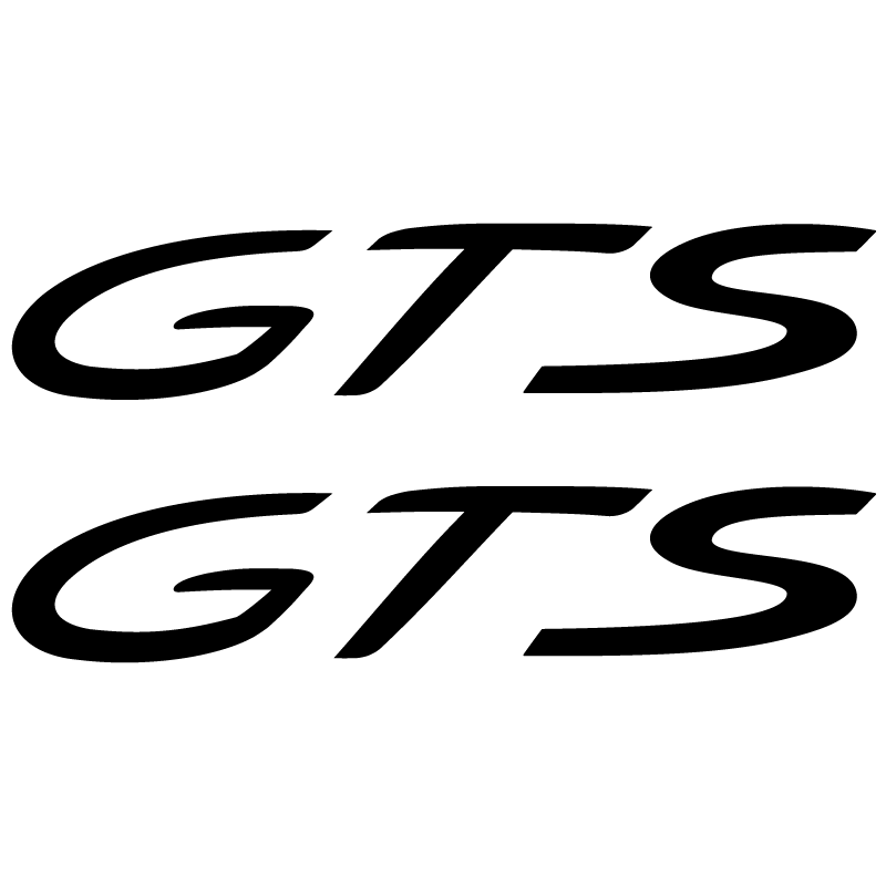 Kit de 2 Stickers pour Flancs Porsche 911 Carrera GTS en noir