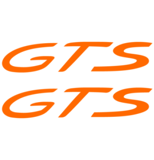 Kit de 2 Stickers pour Flancs Porsche 911 Carrera GTS en orange