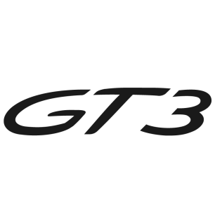 Sticker Porsche 911 GT3 en noir mat