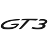 Sticker Porsche 911 GT3 en noir mat