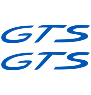 Kit de 2 Stickers pour Flancs Porsche 911 Carrera GTS en bleu