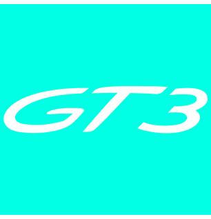 Sticker Porsche 911 GT3 en pochoir pour peinture
