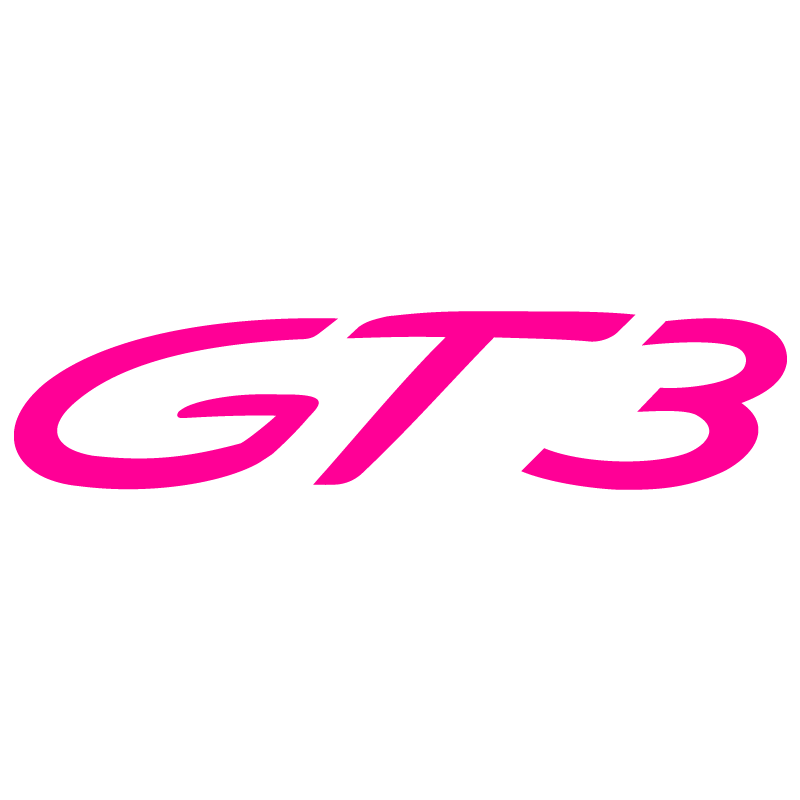 Sticker Porsche 911 GT3 en rose fluo