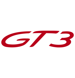 Sticker Porsche 911 GT3 en rouge foncé