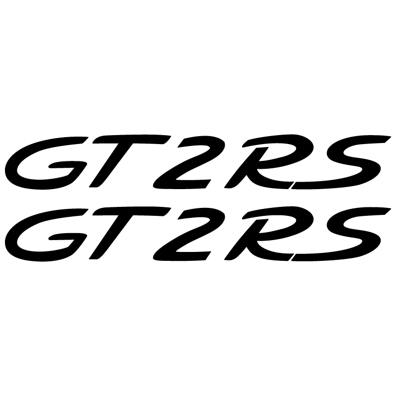 Kit de 2 Stickers pour Flancs Porsche 911 GT2 RS en noir