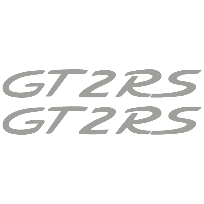 Kit de 2 Stickers pour Flancs Porsche 911 GT2 RS en gris clair