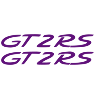 Kit de 2 Stickers pour Flancs Porsche 911 GT2 RS en prune