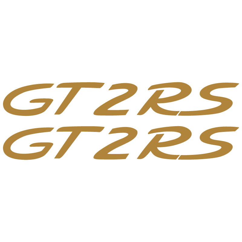 Kit de 2 Stickers pour Flancs Porsche 911 GT2 RS en or