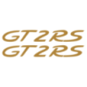 Kit de 2 Stickers pour Flancs Porsche 911 GT2 RS en or