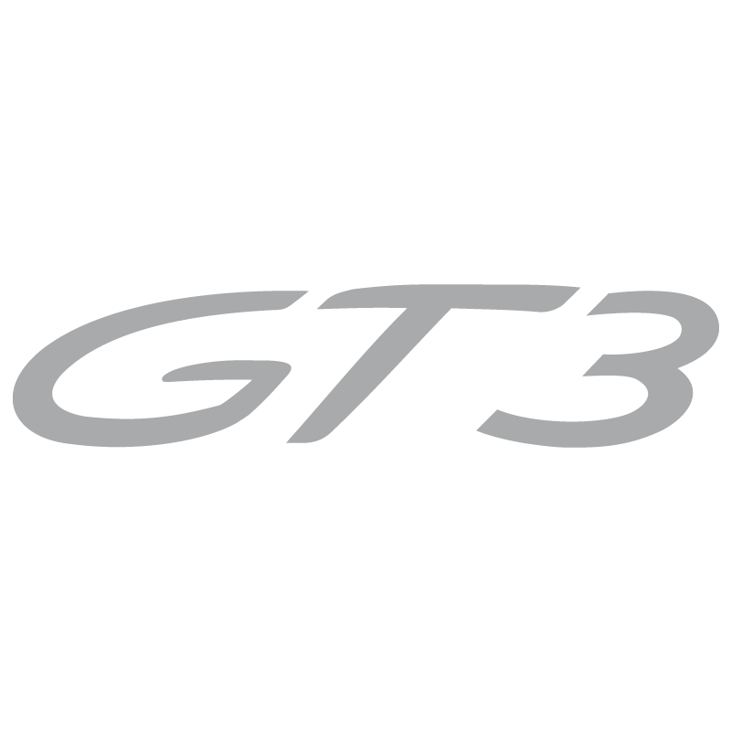 Sticker Porsche 911 GT3 en argent mat