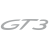 Sticker Porsche 911 GT3 en argent mat