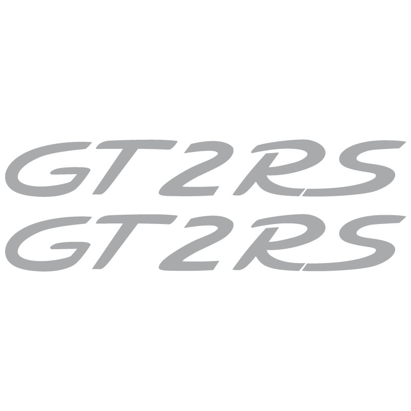Kit de 2 Stickers pour Flancs Porsche 911 GT2 RS en argent mat
