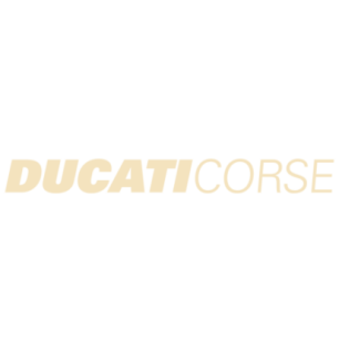 Sticker Moto Ducati Corse en ivoire