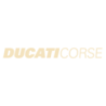 Sticker Moto Ducati Corse en ivoire