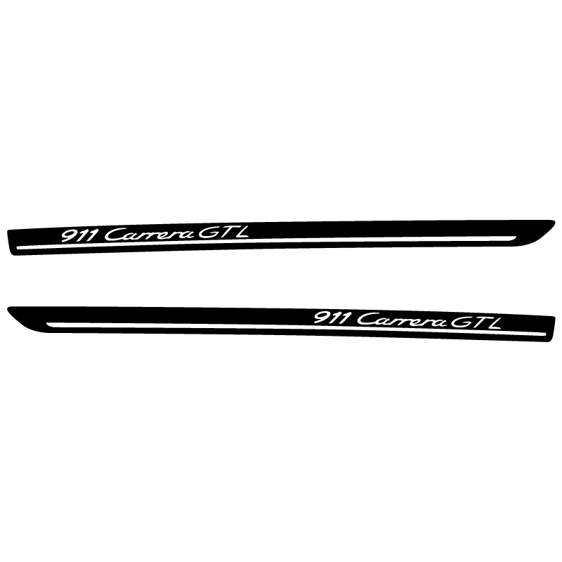 Kit Stickers Bandes Latérales Porsche 911 Carrera GTL en noir