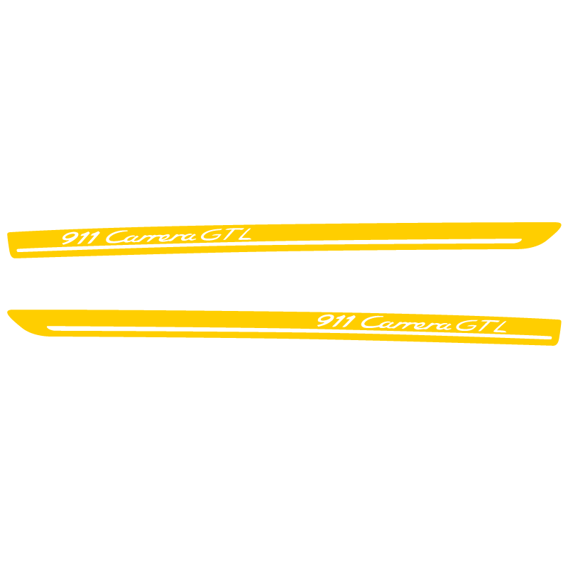 Kit Stickers Bandes Latérales Porsche 911 Carrera GTL en jaune