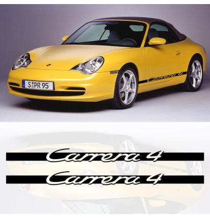Kit Stickers Bandes latérales Porsche 911 Carrera 4