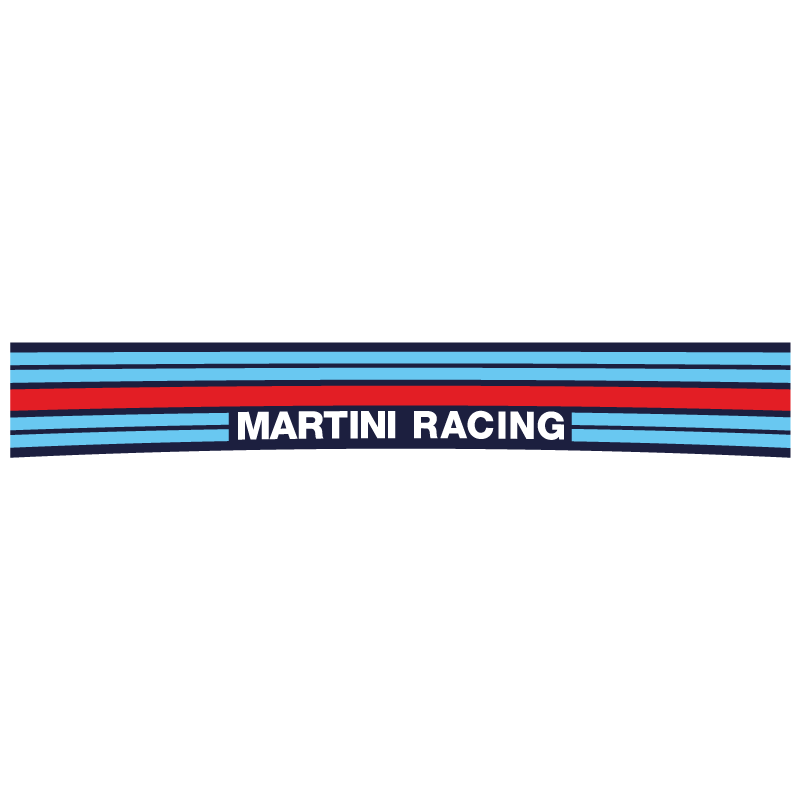 Martini Racing Sun Visor Stripe Sticker