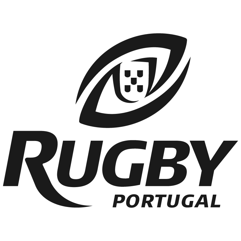 Sticker Portugal Rugby Logo en noir mat