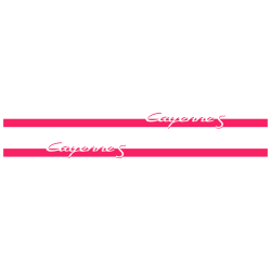 Kit Stickers Bandes Bas de Caisse Porsche Cayenne S en fuchsia