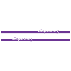 Kit Stickers Bandes Bas de Caisse Porsche Cayenne S en violet
